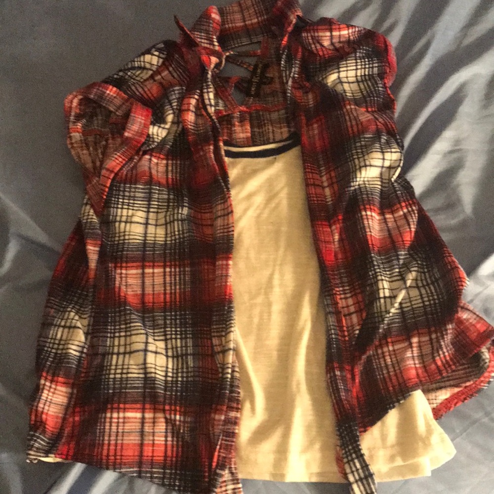 Short flannel with shirt